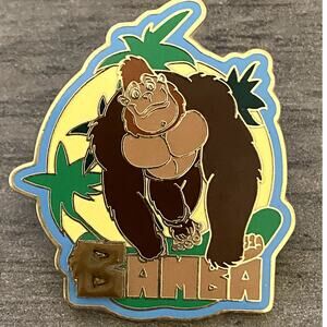 Downtown Disney - Rainforest Cafe - Bamba Gorilla Pin with 3D B Trading Pin HTF